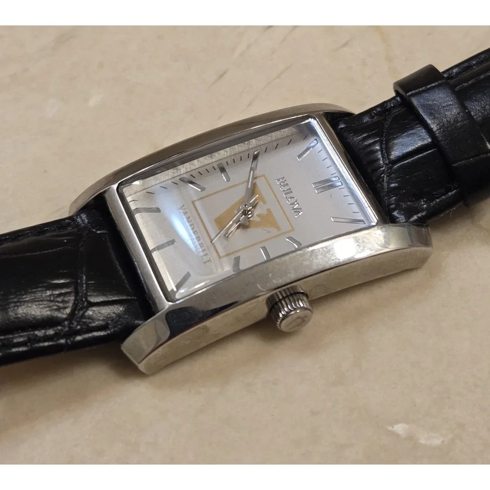 Bulova Tank Vanderbilt Collegiate Watch New Battery
